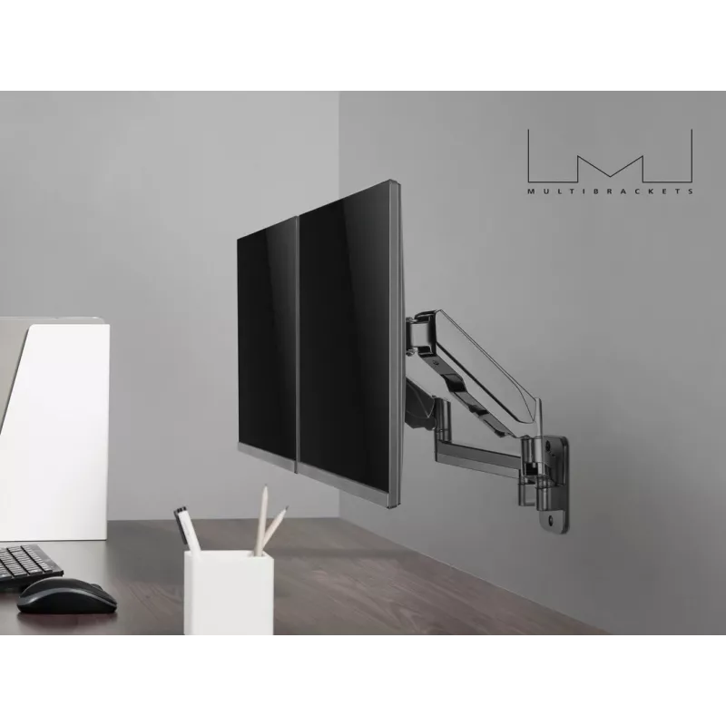 Multibrackets M Monitormount Wall Basic Dual laikiklis dviem monitoriams 16 kg 17-32 col. juodas