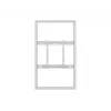 Korpusas sieniniam montavimui MULTIBRACKETS M Pro Series 55 colių ekranams, Slim Medium, Baltas, plienas, 1360×87×860 mm, gulsčias/vertikalus