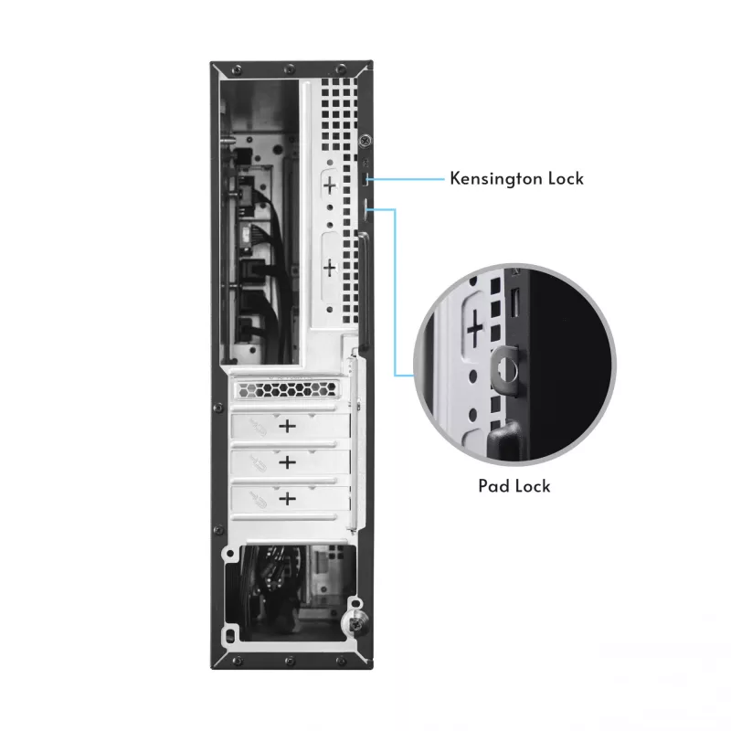 Kompiuterio korpusas CHIEFTEC DT-10B-300 Small Form Factor (SFF) juodas su 300 W TFX maitinimo bloku
