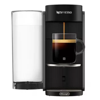 De’Longhi NESPRESSO® Vertuo Pop ENV90.B - Liquorice Black, kapsulinis kavos aparatas, kavos kapsulės, pilka
