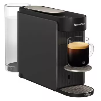 De’Longhi NESPRESSO® Vertuo Pop ENV90.B - Liquorice Black, kapsulinis kavos aparatas, kavos kapsulės, pilka