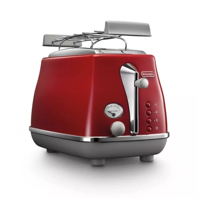 De’Longhi Icona Capitals 6 skrudinimo lygiai 2 plytelės 900 W Raudona
