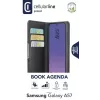 Cellularline Book Agenda 2 dėklas Galaxy A57 – knygos stiliaus dirbtinės odos dėklas su magnetiniu užraktu, stovo funkcija ir RFID/NFC apsauga