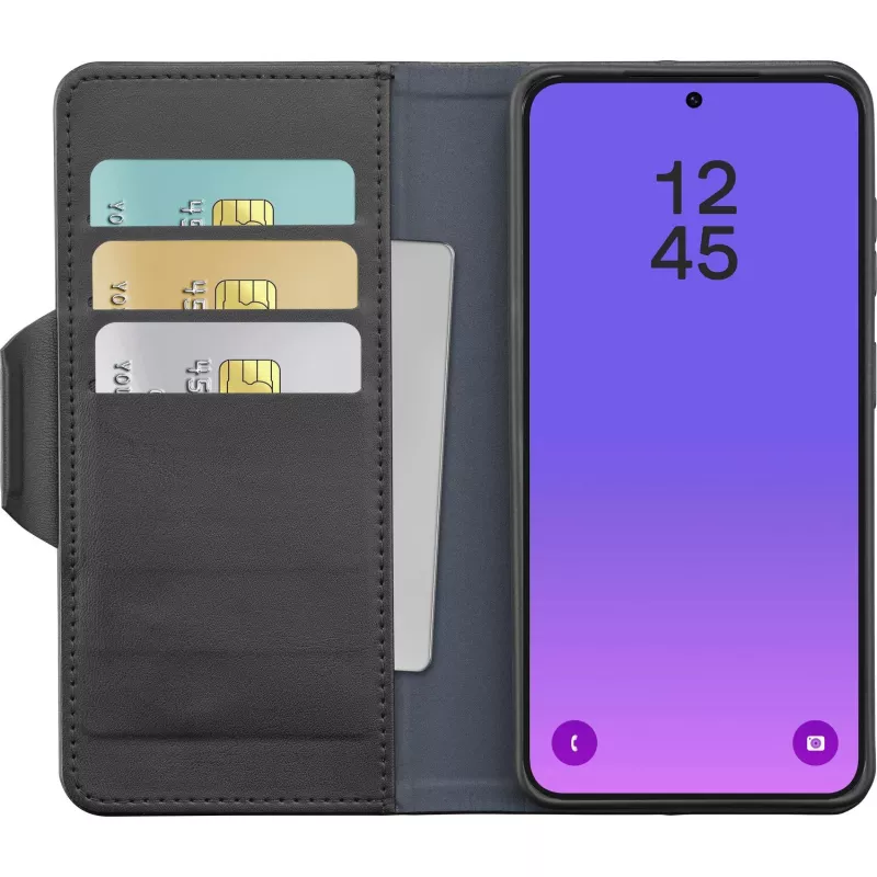 Cellularline Book Agenda 2 dėklas Galaxy A57 – knygos stiliaus dirbtinės odos dėklas su magnetiniu užraktu, stovo funkcija ir RFID/NFC apsauga