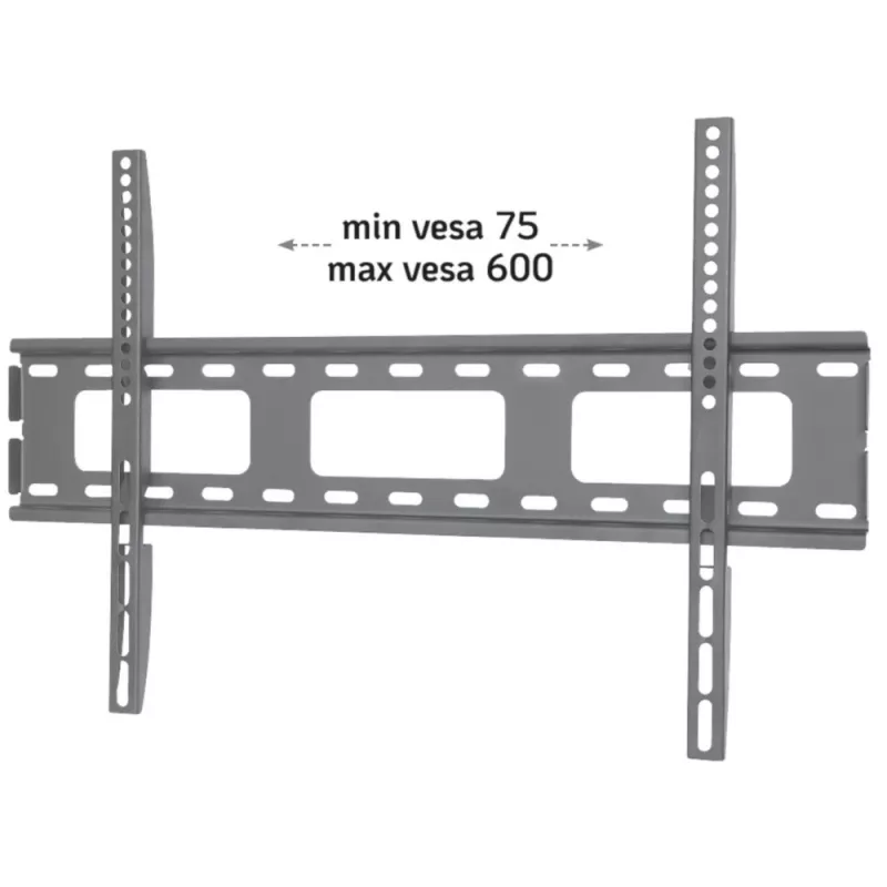 Techly sieninis laikiklis itin plokščiam LED LCD televizoriui 40-65 col., 101,6-165,1 cm, VESA 100x100-600x400 mm, metalinis, juodas