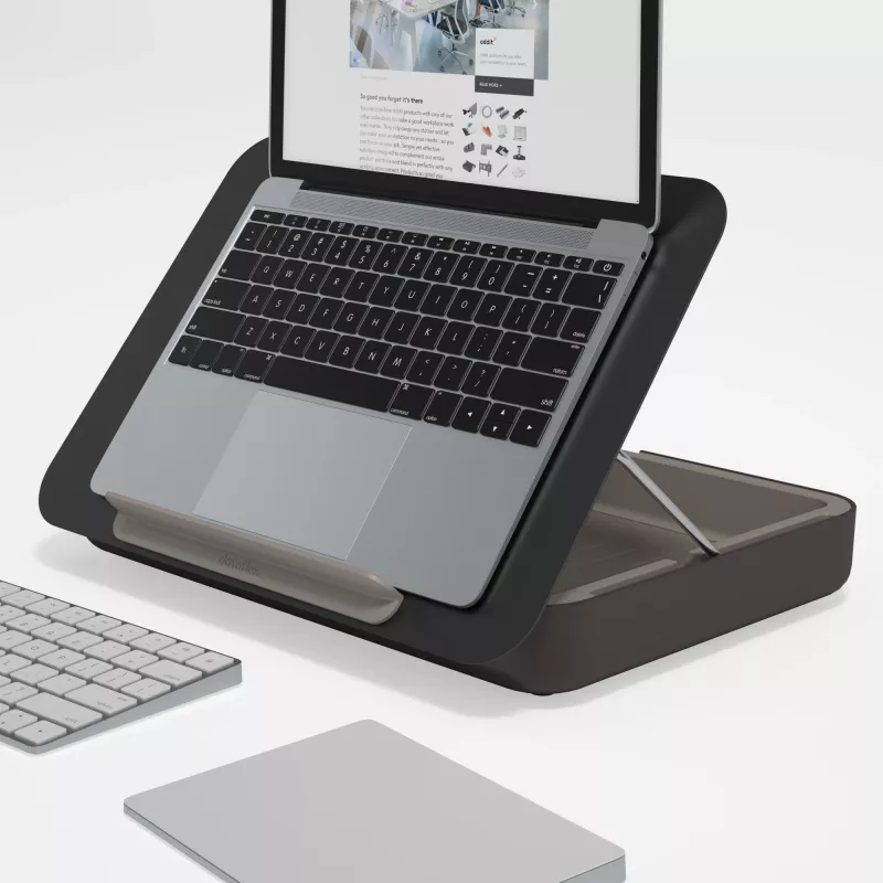 Dataflex Addit Bento® ergonomic toolbox 903 – nešiojamojo kompiuterio stovas, juodas, 38,1 cm (15 inch)