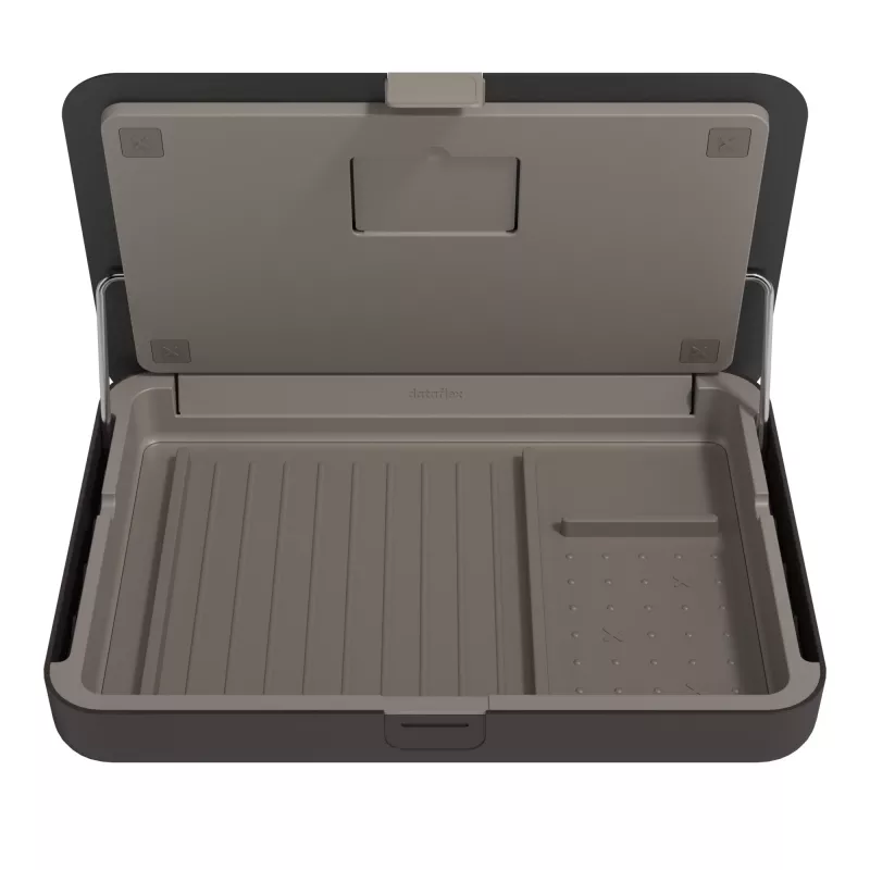 Dataflex Addit Bento® ergonomic toolbox 903 – nešiojamojo kompiuterio stovas, juodas, 38,1 cm (15 inch)