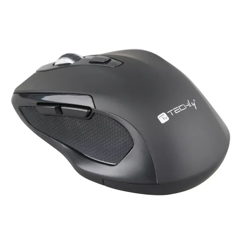 Techly IM 102-WBK pelė biurui, dešinei rankai, belaidė RF, optinė, 1600 DPI
