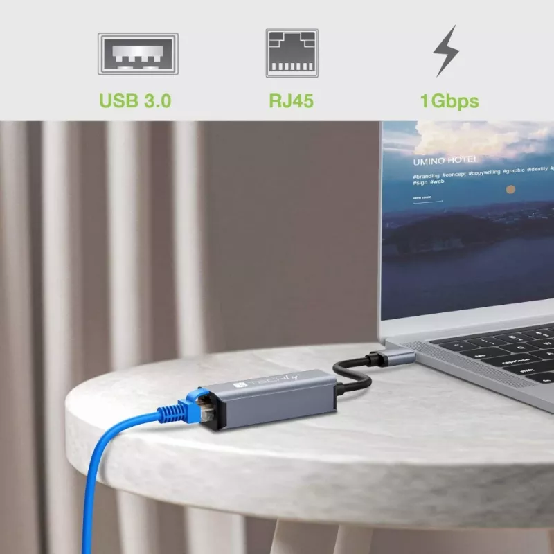 Techly IDATA USB-ETGIGA-AA nešiojamojo kompiuterio dokas / prievadų kartotuvas, laidinis USB 3.2 Gen 1 (3.1 Gen 1) Type-A, juodas, sidabrinis