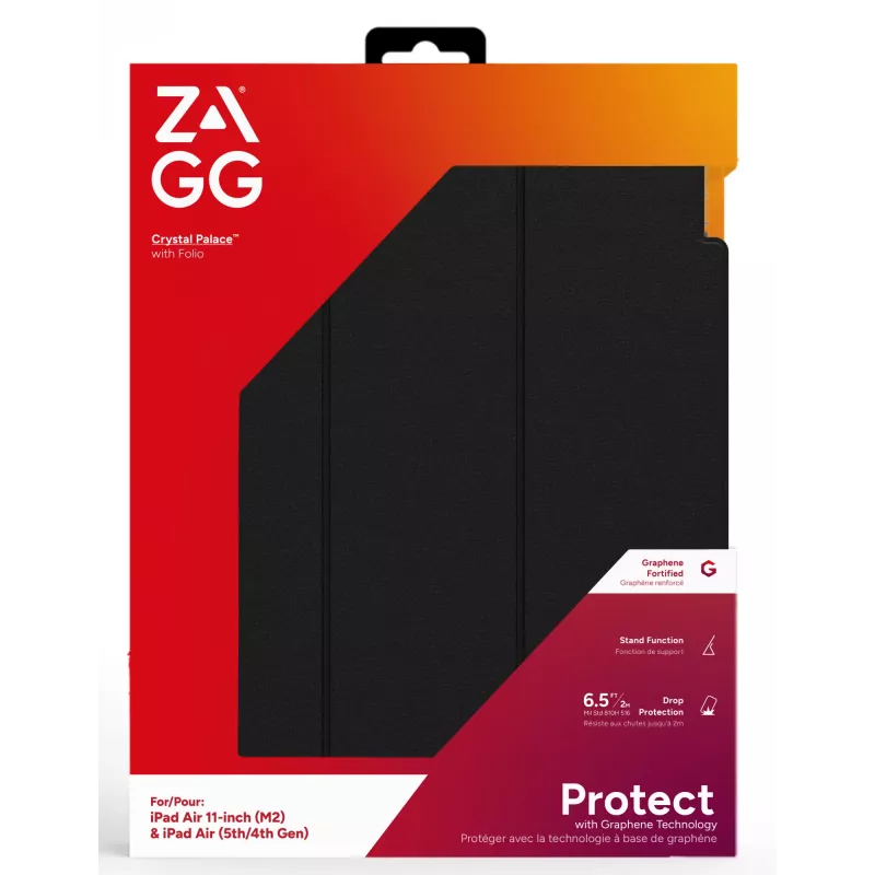 ZAGG Crystal Palace Folio 27,9 cm (11 col.) permatomas dėklas