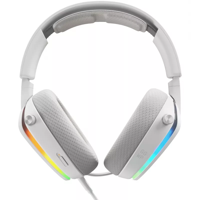 Glorious Gaming GHS Eternal RGB – Stereo RGB žaidimų ausinės, PC, PS5, PS4, Switch, baltos