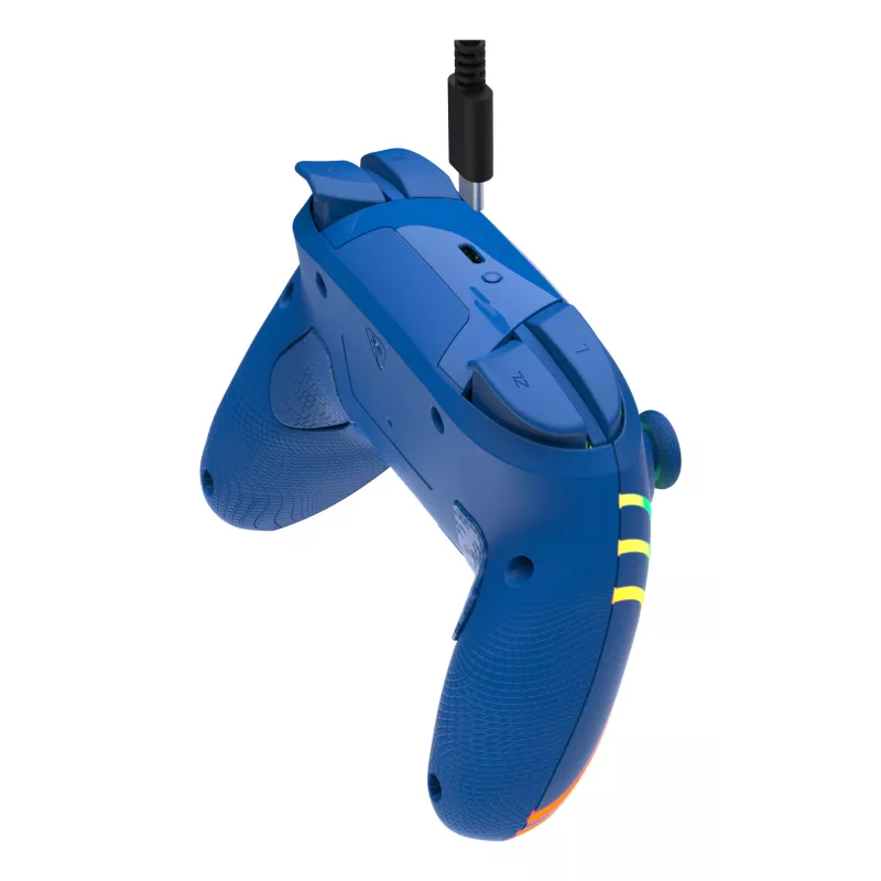 Belaidis ir laidinis žaidimų pultas Turtle Beach Afterglow Wave Blue, skirtas Nintendo Switch 2 – Bluetooth/USB-C, RGB, įmontuota 20 h baterija, 3 m laidas