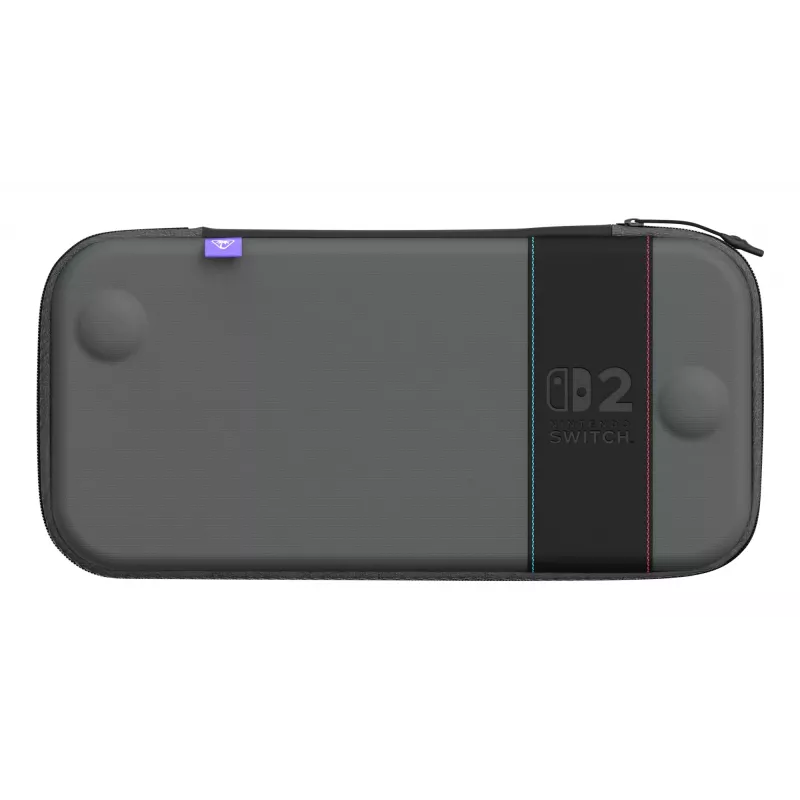 Kelioninis dėklas Turtle Beach PlayTrek Slim Case, skirtas Nintendo Switch 2, anglies juodos spalvos, 290×58×145 mm