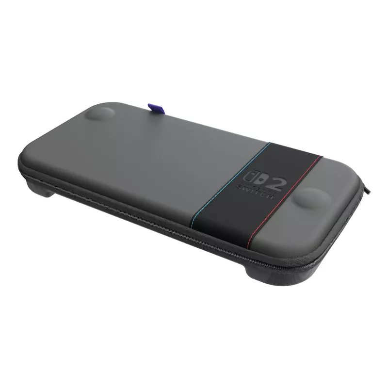 Kelioninis dėklas Turtle Beach PlayTrek Slim Case, skirtas Nintendo Switch 2, anglies juodos spalvos, 290×58×145 mm