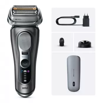 Foilinis skustuvas Braun Series 9 Pro+ 9625s – grafitas, 5 galvų, Li‑Ion akumuliatorius, trimeris, šlapias ir sausas