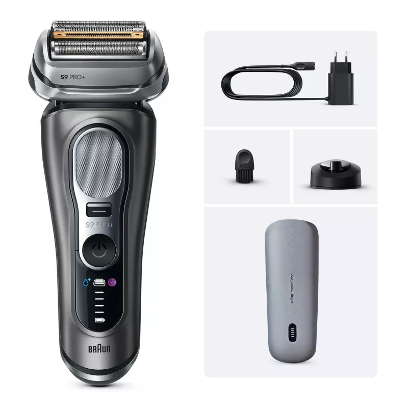 Foilinis skustuvas Braun Series 9 Pro+ 9625s – grafitas, 5 galvų, Li‑Ion akumuliatorius, trimeris, šlapias ir sausas