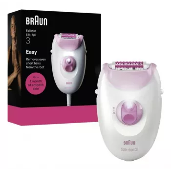 Braun Silk-epil 3-000 epiliatorius 20 pincetų Rožinis