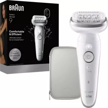 Braun Silk-epil 9 Sidabrinis epiliatorius