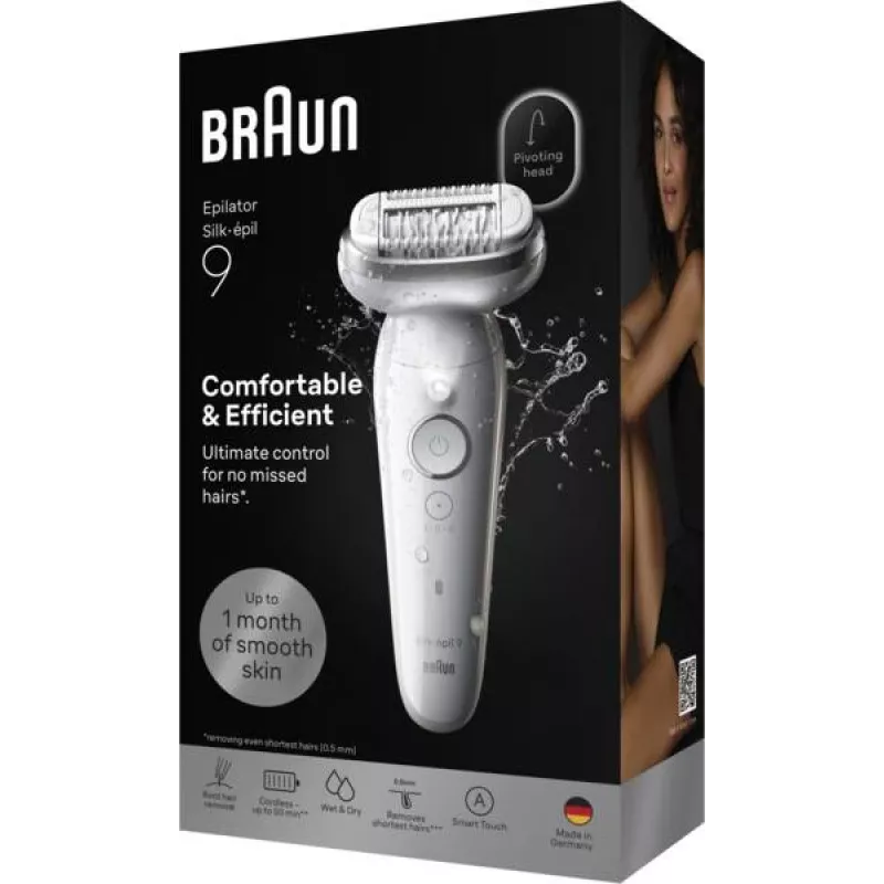 Braun Silk-epil 9 Sidabrinis epiliatorius
