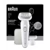 Braun Silk-épil 9 9-030 epiliatorius su 40 pincetų, baltas