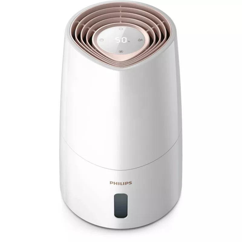 Philips HU3916/10 drėkintuvas 3 L ultragarsinis, 25 W, baltas/rožinis auksas, 250×250×375 mm