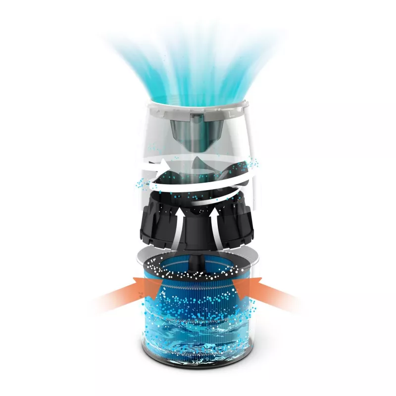 Philips HU3916/10 drėkintuvas 3 L ultragarsinis, 25 W, baltas/rožinis auksas, 250×250×375 mm