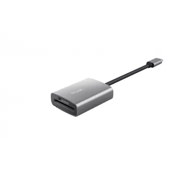 Trust 24136 kortelių skaitytuvas USB 3.2 Gen 1 (3.1 Gen 1) Type-C aliuminis