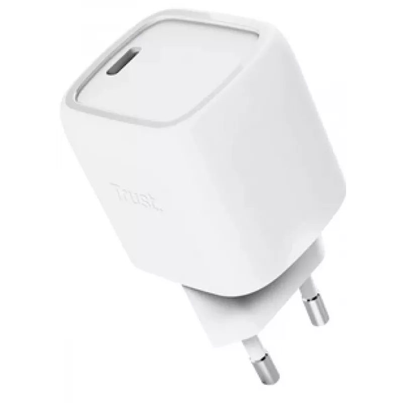 Įkroviklis Trust Maxo 30W USB-C GaN greitasis įkrovimas baltas