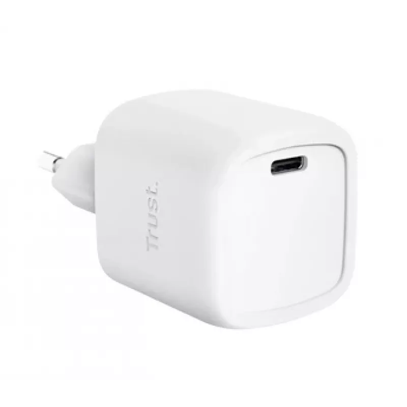 Įkroviklis Trust Maxo 30W USB-C GaN greitasis įkrovimas baltas