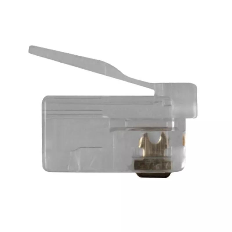 ACT RJ11 (6P/4C) modulinis jungtis apvaliam kabeliui su vientisais laidininkais (25 vnt.)