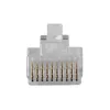 ACT RJ48 (10P/10C) modulinė jungtis plokščiam kabeliui