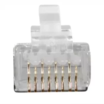 ACT RJ45 (8P/8C) CAT6A ekranuotas modulinis jungtis apvaliam kabeliui su vientisais arba suvytais laidininkais