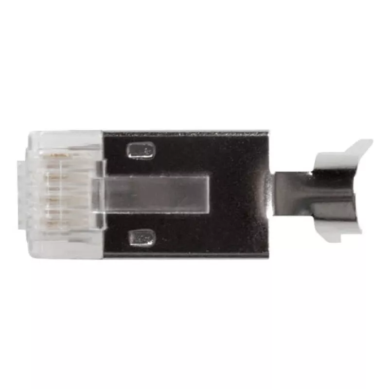 ACT RJ45 (8P/8C) CAT6A ekranuotas modulinis jungtis apvaliam kabeliui su vientisais arba suvytais laidininkais