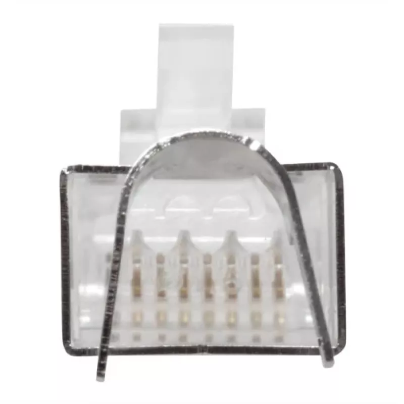 ACT FA2000 CAT6A ekranuotas RJ45 modulinis jungtis apvaliam kabeliui (7–8 mm), 25 vnt.