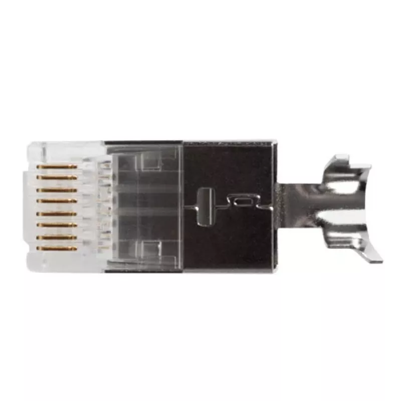 ACT FA2000 CAT6A ekranuotas RJ45 modulinis jungtis apvaliam kabeliui (7–8 mm), 25 vnt.