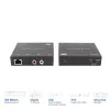 Garsinio signalo praplėtimo rinkinys ACT AC7710 – skaitmeninis/analoginis per Cat5e/Cat6 su DAC, TOSLINK I/O, iki 300 m, maitinamas per USB 5V
