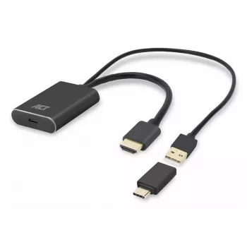 Adapteris ACT HDMI į USB Type-C moteriškas, 4K@60Hz, 0,25 m
