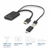 Adapteris ACT HDMI į USB Type-C moteriškas, 4K@60Hz, 0,25 m