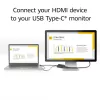 Adapteris ACT HDMI į USB Type-C moteriškas, 4K@60Hz, 0,25 m