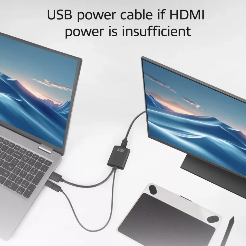 Adapteris ACT HDMI į USB Type-C moteriškas, 4K@60Hz, 0,25 m