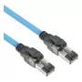 ACT Blue 60 m S/FTP CAT6A B2ca PoE++ 100W vientisas paruoštas montavimo kabelis, RJ45 vyriškas – vyriškas