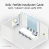 ACT mėlynas 65 metrų S/FTP CAT6A B2ca PoE++ 100W vientisas paruoštas montavimo kabelis, RJ45 vyriškas – vyriškas