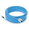 ACT Blue 20 metrų S/FTP CAT6A B2ca PoE++ 100W vientisas paruoštas montavimo kabelis, RJ45 vyriškas – moteriškas
