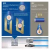 ACT Blue 20 metrų S/FTP CAT6A B2ca PoE++ 100W vientisas paruoštas montavimo kabelis, RJ45 vyriškas – moteriškas