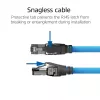ACT S/FTP Cat6A B2ca PoE++ 100W vientisas paruoštas montavimo kabelis su RJ45 kištuku–lizdu, 70 m (FB0170)