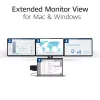 ACT universali USB-C dokų stotelė AC7148, 3x 4K monitoriams, DisplayLink, 135W