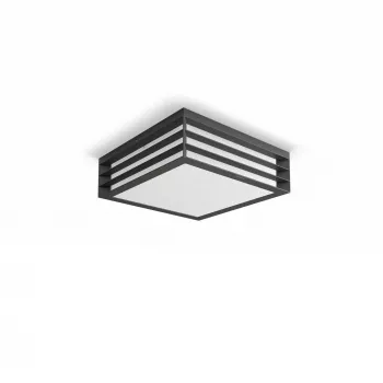 Philips myGarden Moonshine lubinis šviestuvas 28W E27 be lemputės, lauko sieninis šviestuvas, antracitas, aliuminis, sintetika, IP44, sodui, terasai, II klasė