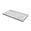 Ergonominė klaviatūra R-Go Compact Break, kompaktiška su pertraukų programine įranga, QWERTZ (CH), Bluetooth, balta