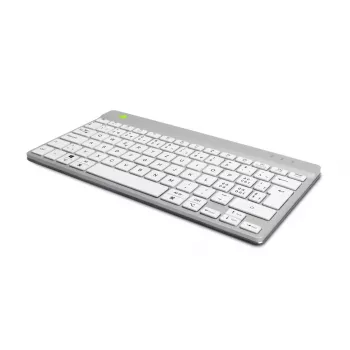 Ergonominė klaviatūra R-Go Compact Break, kompaktiška su pertraukų programine įranga, QWERTZ (CH), Bluetooth, balta