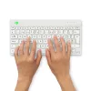 Ergonominė klaviatūra R-Go Compact Break, kompaktiška su pertraukų programine įranga, QWERTZ (CH), Bluetooth, balta